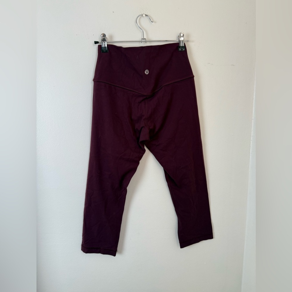 Lululemon Align Leggings 21in size 6 maroon - Picture 5 of 7